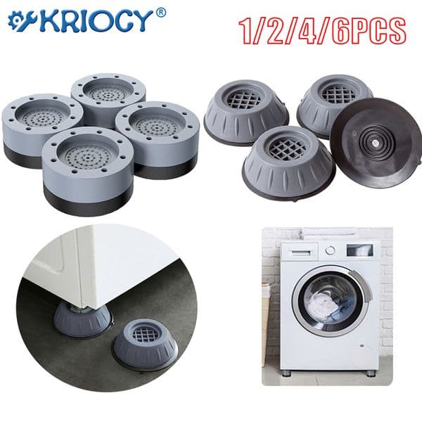 Anti Vibration Feet Pads Rubber Legs Slipstop Silent Skid Raiser Mat For Washing Machine Support Dampers Stand Accessories Tools