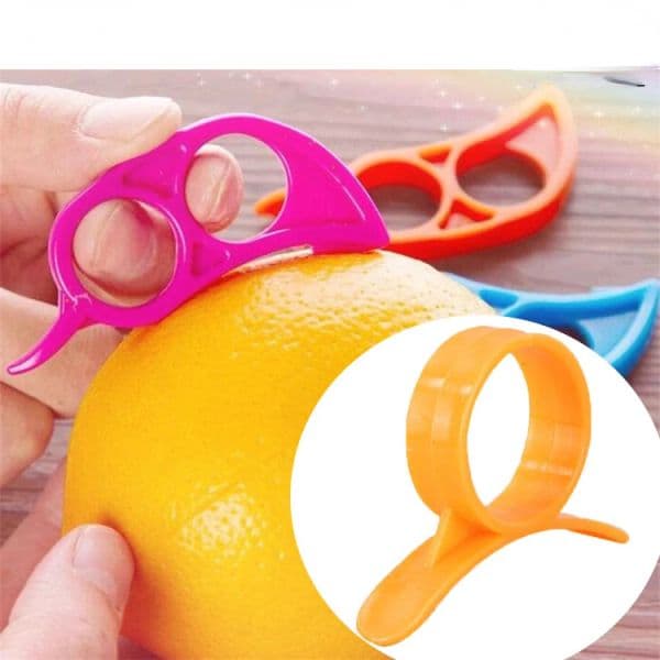 6PCS Kitchen Household Creative Lemon Oranges Grapefruit Peeler Slicer Stripper Easy To Use Open Citrus Tools Practical Gadgets