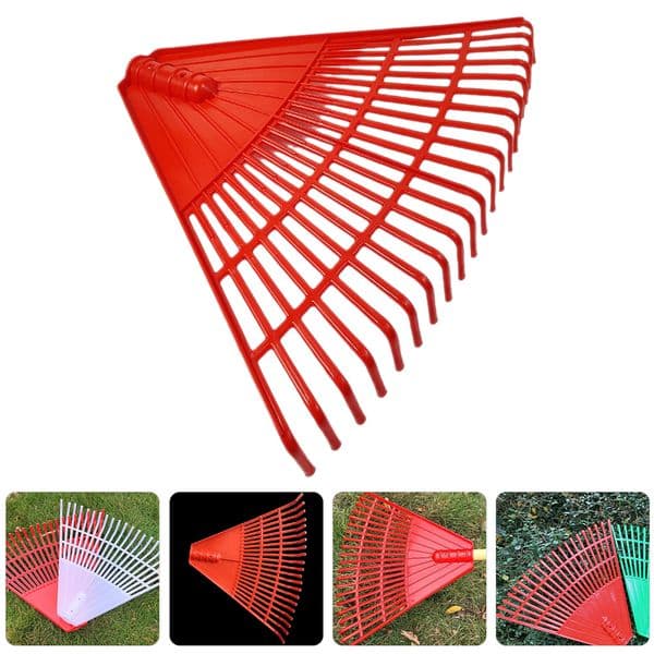 Grass Rake Garden Artificial Leaf Rakes Plastic Garden Soil Leaves Rake for Lawns Yard Lightweight Heavy Duty Hand Tools
