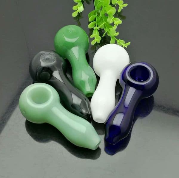 Smoking Pipes New Mini-color Thickened Pipe Glass Bongs Glass Smoking Pipe