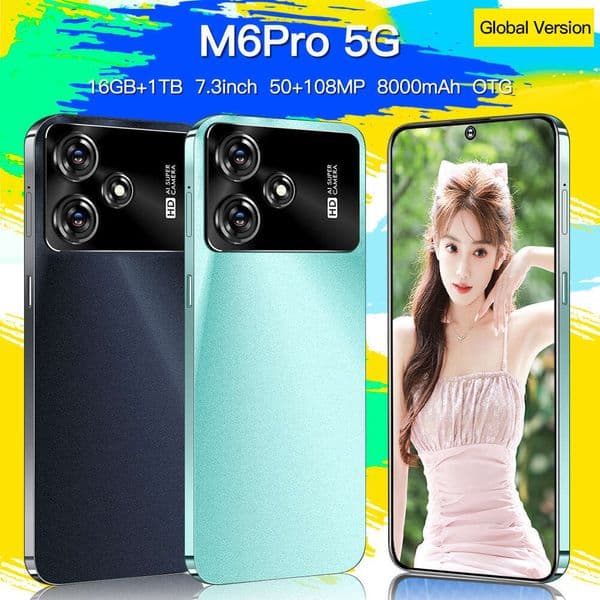 A2 I15 I16 5G M6Pro4G New Smartphone Android 3+32GB Low Price Overseas