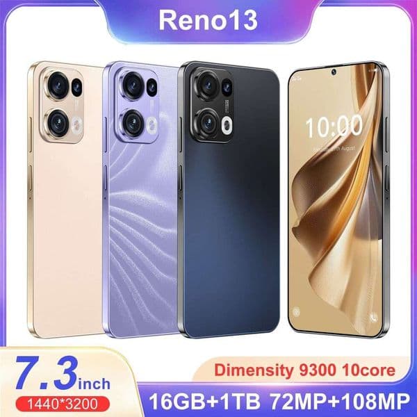 A2 I15 I16 5G Phone Reno 13, 6.6inch Large Screen 5.0million Pixels 1+16 All-in-One Android 8
