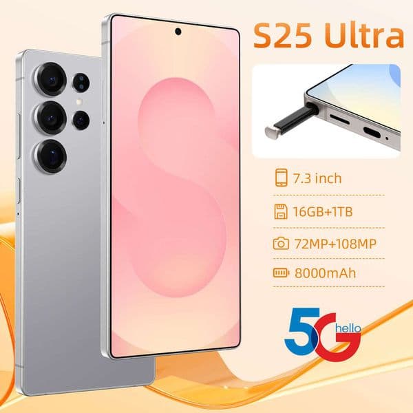 Smartphone S25 Ultra Brand New 16+1T Android Phone Price