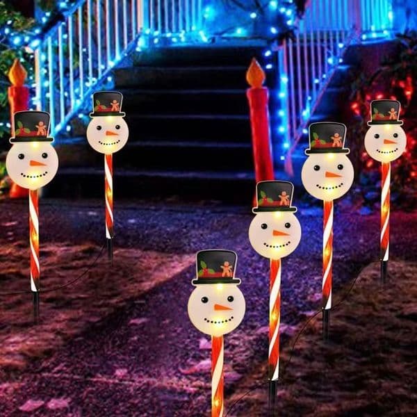 Solar Christmas Decorative Lights for Outdoor Yard & Lawn Atmosphere with LED Wire Light
