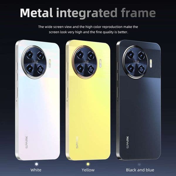 A10 I15 I16 5G New Model Spark20Pro All-in-One 16+1T Android Smart 6.8 Inch Large Screen Phone
