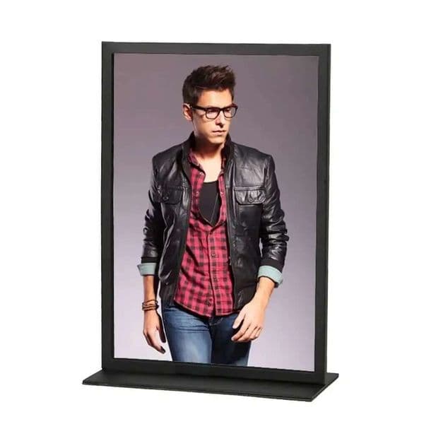 A4 Double-sided Advertising Poster Frame Desktop Display Stand Menu Catalog Brand Product Information Display Rack Menu Stand