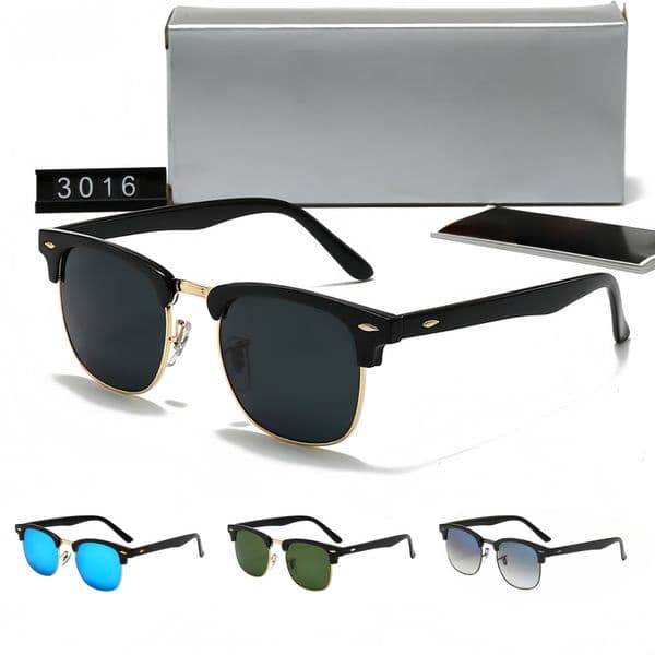 Designers Luxury designer Men car glasses for woman luxurys Rletter UV400 Eyewear Frameless mens sunglasses Brand Sun Glasses 3016