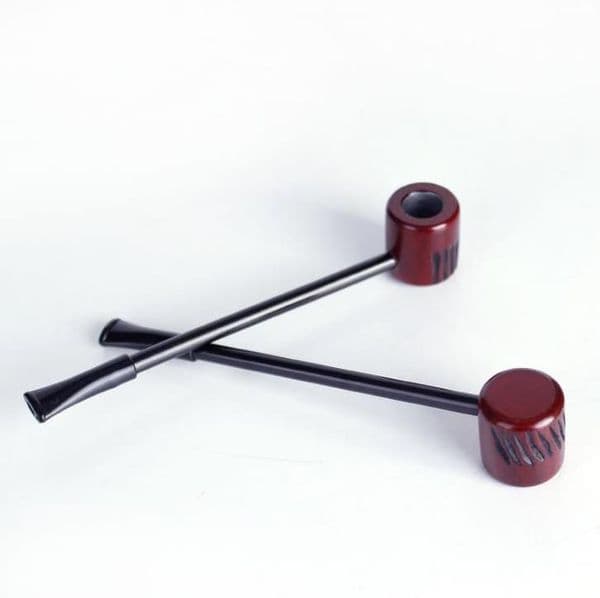 Strong sailors flat bottom striped pipes filter Hand Carved Red Sandalwood cigarette accessories