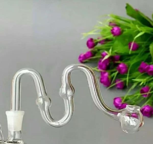The new double bubble m glass pot Wholesale Glass bongs Oil Burner Glass Water Pipe Oil Rigs Smoking Free