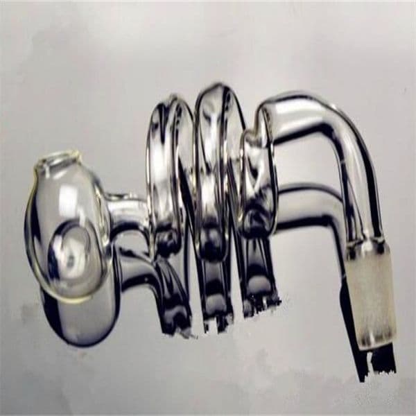 Transparent spiral pot Wholesale Glass HookahGlass Water Pipe Fittings