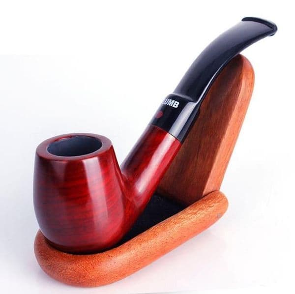 New mahogany curved hammer pipe Mini man portable cigarette
