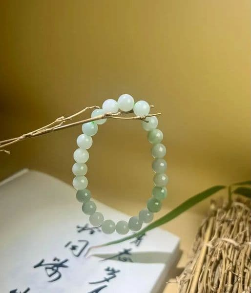 Natural Grade A Jade 5.5-6mm Elastic Bracelet Charms Exquisite Jewelry Couple Beaded Bracelet Gifts bracelet 250711