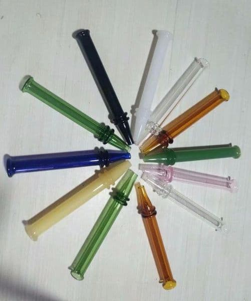 New color glass suction nozzle Glass bongs Oil Burner Glass Water Pipe Oil Rigs Smoking Rigs