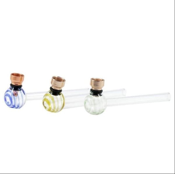 Smoking Pipes Monochromatic Striped Balloon Glass Smoking Pipes