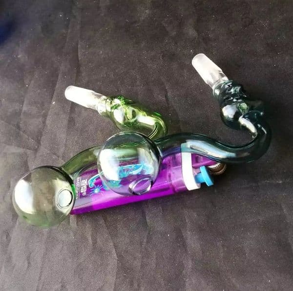Bone burner Wholesale Glass bongs Oil Burner Glass Pipes Water Pipes Oil Rigs Smoking Free Shipping