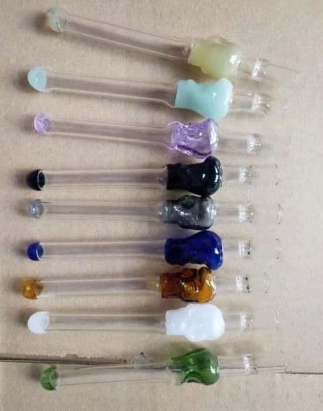 Hookahs Skull Bone Color Nozzle ,Wholesale Bongs Oil Burner Pipes Water Pipes Glass Pipe Oil Rigs