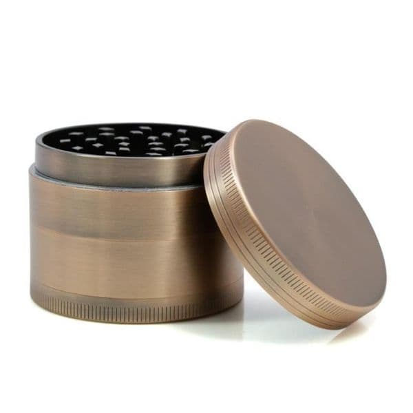 Smoking Pipes Four-Layer Copper Smoke Grinder with Diameter 55MM Zinc Alloy