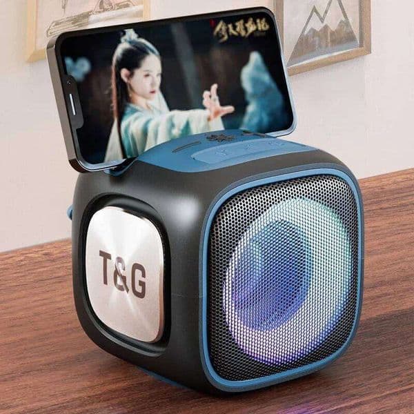 Caixa De Som Bluetooth Speaker Tg359 Portable Outdoor Mini Column FM Radio TF Audio Wireless Subwoofer LED Soundbox Type-C Port