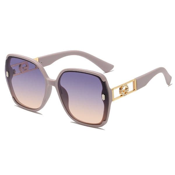 Designer For Women Men Oversize Fashion Classic Sunglasses Luxury Polarized Goggle Pilot PC Frame Oversized UV400 Eyewear KP82