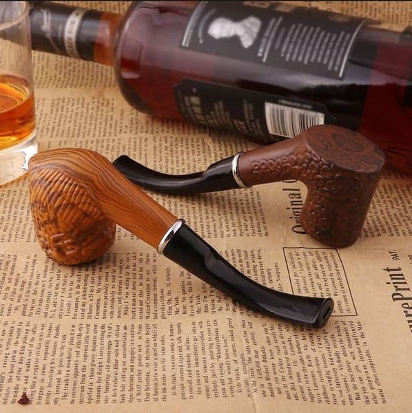 Smoking Pipes Removable and washable curved hammer carved pipe