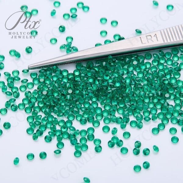Wholesale 1000pcs/bag Size 1.5mm Multicolor Nano Gemstone Round Brilliant Cut Small Loose Stones for Jewelry Wax Casting High Temperature Resistance
