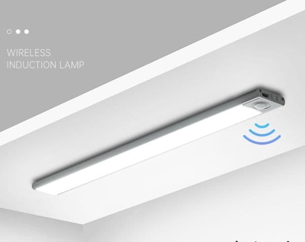 Ultra-thin smart rechargeable human sensor light Magnetic self-adhesive strip LED wardrobe cabinet bar cabinet light strip light band