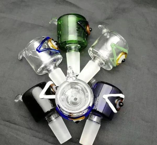 Crooked color eye bubble head Wholesale Glass Bongs Accessories, Glass Water Pipe Smoking, Free Shipping