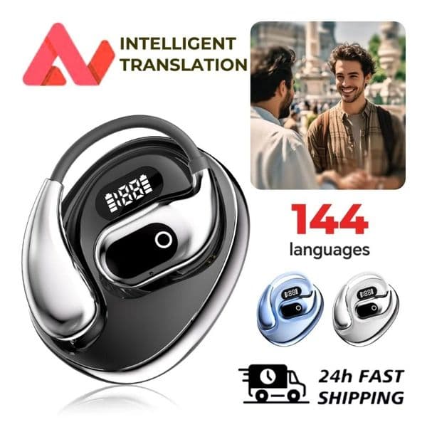 Ai Translation Bluetooth 5.4 Earbuds Wireless Earphone Earpieces 144 Languages Real Time Translators Headphones True Wireless High Quality Headset XG99