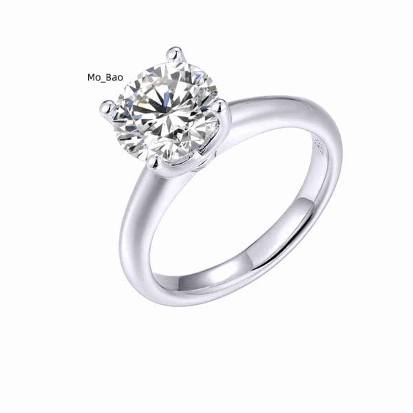 LUMINA Jewelry Wholesale Custom 925 Silver Moissanite Ring Diamond Jewelry Engagement Wedding Ring for Women