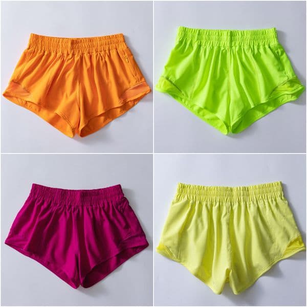 301 Hotty Hot Womens Yoga Outfits High Rise Lined Shorts High Waist Shorts Exercise Short Pants Fitness Wear Girls Running Elastic Adult Pants Sportswear