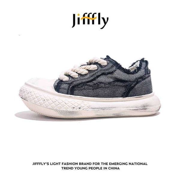 Jifffly Brand Men's And Women's Sports Shoes 2025 New Luxury Trend Canvas Shoes Hip-hop Style Anti Slip Breathable Thick Sole Casual Couple Sports Shoe Designer