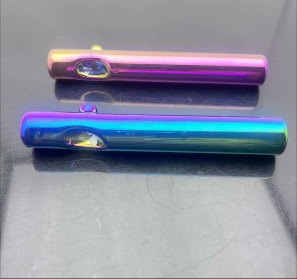 Glass Bowl Pipes Male Joint Smoking Pipes bongs Classic gold-plated colorful extended and thickened glass pipe