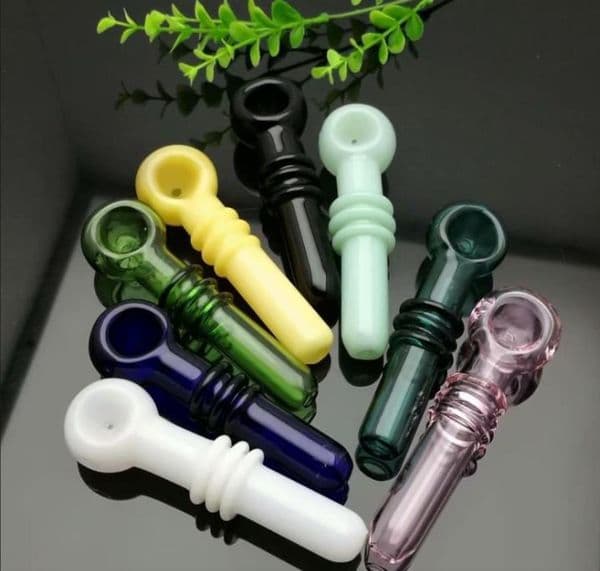 Smoking Pipes new Europe and Americaglass pipe bubbler smoking pipe water Glass bong Color 3-wheel glass pipe