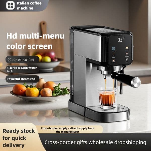 Home Use Mini Espresso Machine, Automatic, 20 Bar Pressure Extraction with Milk Frother, European Standard