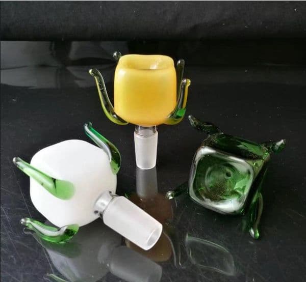 New four-claw color bubble , Wholesale Glass Bongs Accessories, Glass Water Pipe Smoking, Free Shipping