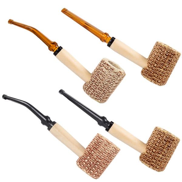 Smoking Pipes Multiple disposable corn hoppers for beginners, large corn pipes, corn cob pipes