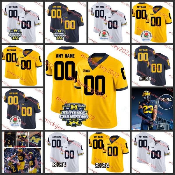 Bryce Underwood Football Jersey 7 Mikey Keene 22 Justice Haynes 1 Donaven McCulley 10 Kendrick Bell 9 Channing Goodwin Custom Stitched Jerseys