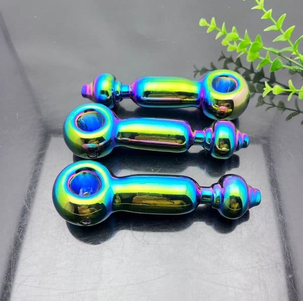 Smoking pipes Ball Glass Oil Burner Pipe Smoking Bowl Classic bongs New electroplated colored glass pipe