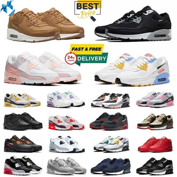 2026 90s Designer mens Running Shoes Triple Black White UNC Rose Pink Valentines day Lahar Escape Smoke Grey Pale Ivory Camowabb Men Women Trainers Sports Sneakers