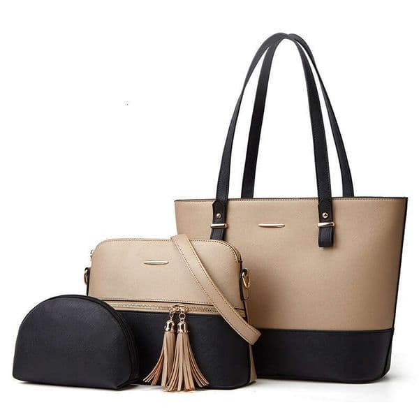 mother and child atmospheric three piece set single shoulder diagonal cross hand-held women's bag factory 2025 temperament versatile new trendy clothing ins