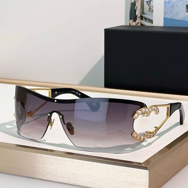 Women Oversized Goggles Fashion 26SS Fashion hot selling styles Y2K Luxury women outdoor leisure versatile 9579
