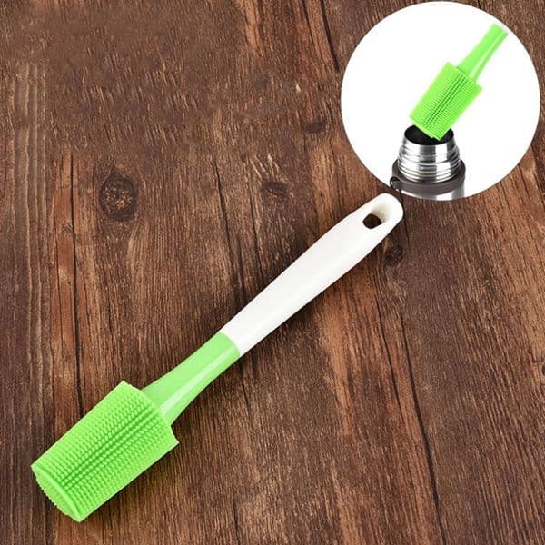 75g Practical Long Handled Silicone Brush Cup MUG Cleaning Brush Baby Milk Bottle Washing Brush Home Kitchen BBQ Cleaning Tools