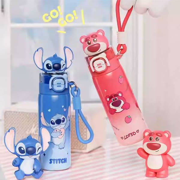 Cartoon Series "Guzing" Double-Drink Thermal Cup 560ml