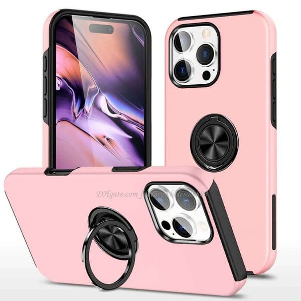 DHCP Kickstand Cases for iPhone 16 16E Pro Max Mini 12 14 Plus XR 6 7 8 SE2 SE3 XS MAX 13 15 pro 11 2 in 1 Car Armor Heavy Duty Magnetic Bracket Mobile Phone Cover