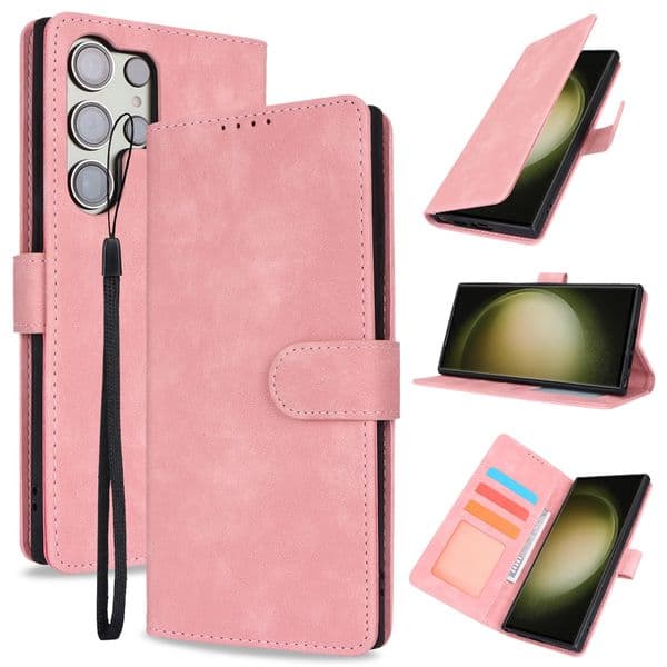 wallet phone case for Samsung galaxy S25 Plus s25-ultra S24 S23 S22 S21 Plus Ultra 3 card holder cellphone case for iPhone 16e 16 15 14 13 12 11 pro max full cover case