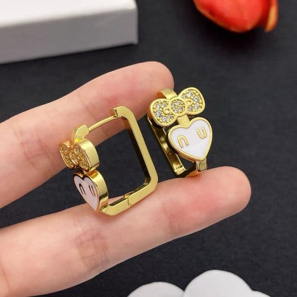 Brand Earrings Stud Designer Stud Simple Women Letter Stud Women's Diamond Earrings 18K Gold 925 Silver Plated Classic Lovers Jewelry Gifts