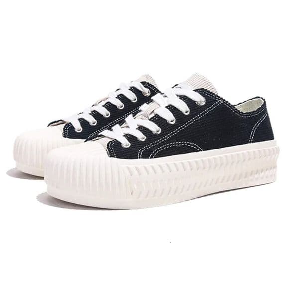 2025 Jifffly Unisex Casual Canvas Shoes Korean Hong Kong Style Retro Cookie Shoes Low-Top New Student Versatile Simple And Clean