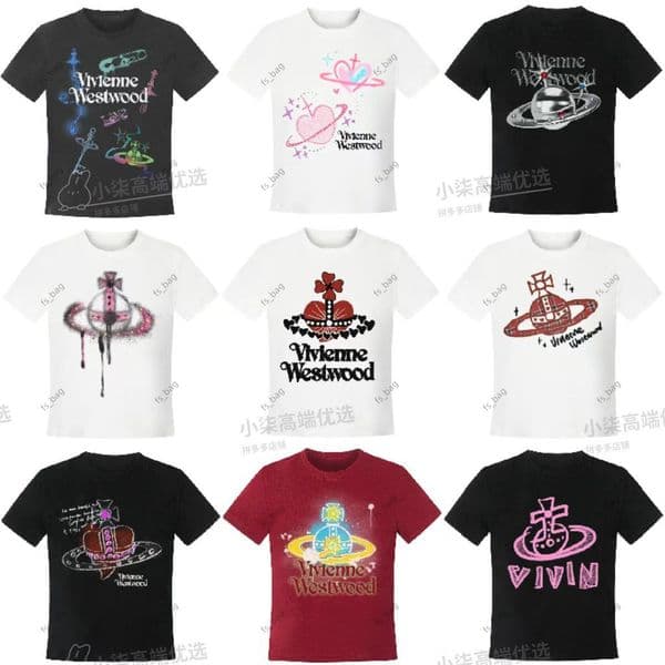 Xitai Saturn, Weiwei, niche, An spicy girl, slim fit, dopamine round neck, slimming top, insT shirt, short sleeved, tight fitting