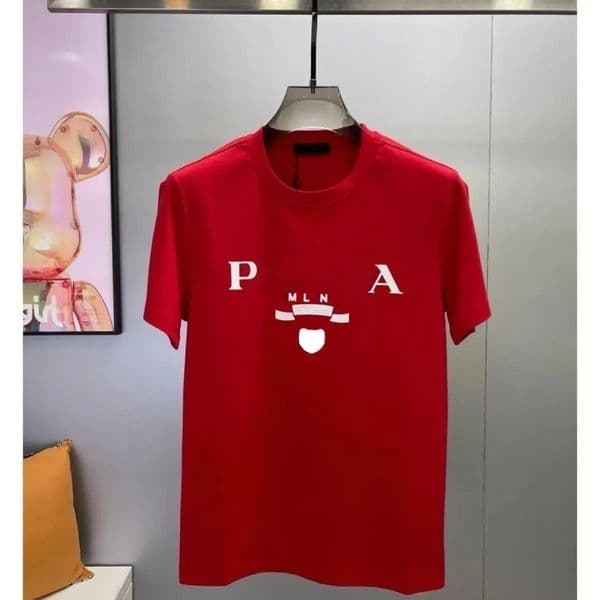 Designer Men T-shirt Top Letter-P-print Shirt Luxury pradely Street Clothing For Womens Mens Loose Tees & Polos Men's T-Shirts Asian Size S-5XL