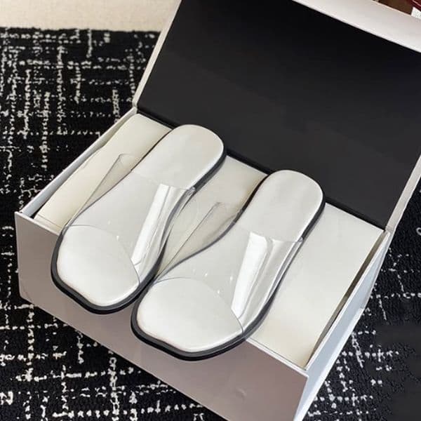 luxury transparent slippers beach women flat sandals large sandals flip flops summer mules home shoes casual wi guccis pradas uggs chanels fendis hermes versaces lv